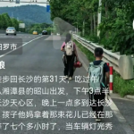 父亲带俩孩子徒步800公里回乡，网友反响两极